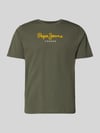 Pepe Jeans Regular Fit T-Shirt aus reiner Baumwolle Modell 'EGGO' Khaki