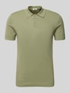 DRYKORN Slim Fit Poloshirt mit Strukturmuster Modell 'TRITON' Schlamm