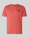 HUGO Blue krój regular fit t-shirt z czystej bawełny model 'NESPTEE' Jasnoczerwony