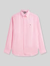 Tommy Hilfiger Regular Fit Freizeithemd aus reinem Leinen Rosa