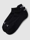 PUMA Sneakersocken mit Label-Details Modell 'Cushioned' im 2er-Pack Black