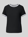 MORE & MORE T-shirt o kroju regular fit z mieszanki wiskozy Czarny