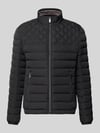 Christian Berg Men Steppjacke mit Stehkragen und Reißverschlusstaschen Black