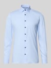 OLYMP No. Six Super Slim Fit Businesshemd aus Baumwoll-Mix Bleu