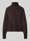 Lanius Relaxed Fit Pullover aus Schurwoll-Mix in Strick-Optik Bordeaux