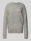 MSCH Copenhagen Loose fit gebreide pullover met wol model 'Festina' Middengrijs gemêleerd