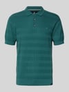 LERROS slim fit poloshirt met gestikt logo Groen