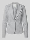 ICHI Slim Fit Blazer mit Paspeltaschen Modell 'KATE' Hellgrau Melange