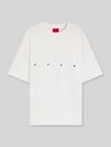 HUGO t-shirt oversized z nadrukiem na tyle model 'DARISO' Biały