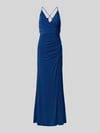 Mascara Abendkleid mit Raffungen Blau