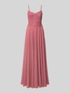 Mascara Abendkleid mit floralem Ziersteinbesatz Altrosa