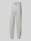 New Balance Regular Fit Sweatpants aus Baumwoll-Mix mit Label-Stitching Hellgrau