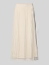 s.Oliver BLACK LABEL Uitlopende midi-rok met plooien Beige