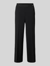 CAMBIO Straight fit stoffen broek met siernaad model 'Cameron' BLACK