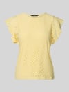 VERO MODA regular fit T-shirt met ronde hals model 'TASSA' Geel