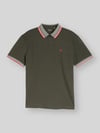 Tom Tailor Koszulka polo z czystej bawełny o kroju regular fit Oliwkowy