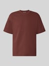 JACK & JONES T-Shirt mit Rundhalsausschnitt Modell 'BARRON' Rostrot