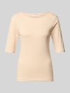 Christian Berg Woman T-shirt met boothals Roodbruin
