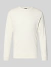 RAGMAN Regular Fit Longsleeve aus reiner Baumwolle Modell 'Pima' Offwhite