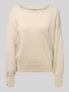 b.young Strickpullover mit Zierknöpfen Modell 'MOBBE' Sand
