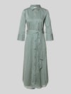 Christian Berg Woman Midikleid mit Hemdblusenkragen Dunkelgruen