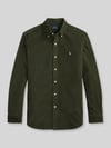 Polo Ralph Lauren Custom Fit Freizeithemd aus reiner Baumwolle Oliv