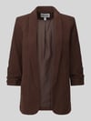 PIECES Taillierter Kurzblazer mit 3/4-Arm Modell 'BOSELLA' Mittelbraun