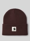 Carhartt Work In Progress Beanie mit Label-Patch Modell 'Ashley' Dunkelbraun