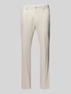 s.Oliver BLACK LABEL pantalon regular fit van linnenmix Beige