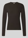 DRYKORN Slim fit shirt met lange mouwen van puur katoen model 'Enil' Donkerbruin