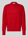 Selected Relaxed Fit Strickpullover aus Woll-Kaschmir-Mix Modell 'Calle' Rot