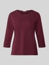 s.Oliver RED LABEL Regular Fit 3/4-Shirt aus reiner Baumwolle Bordeaux Melange