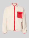 Champion Sweatjacke aus Teddyfell Offwhite
