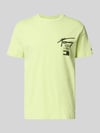 Tommy Jeans Regular Fit T-Shirt aus reiner Baumwolle Neon Gruen