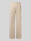 MAC Wide Leg Hose mit elastischem Bund Modell 'Chiara' Beige Melange