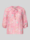 Milano Italy Regular Fit Bluse mit 3/4-Arm Pink