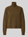 DRYKORN Gebreide pullover met opstaande kraag model 'LYZIMA' Olijfgroen