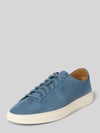 BOSS Low top sneakers van puur rundleernubuck Model 'Kieran_Tenn_wcsd' Lichtblauw
