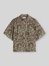 Marc O'Polo Loose Fit Bluse aus reiner Baumwolle Hellgruen