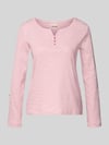 Tom Tailor Regular Fit Langarmshirt aus Baumwoll-Mix Pink