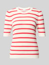 VILA Strickshirt mit Rundhalsausschnitt Modell 'DALO' Rot