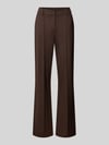 OPUS PANTS Relaxed Fit Gerade Hose aus Viskose-Mix Modell 'Luane Long' Dunkelbraun