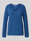 s.Oliver RED LABEL Regular Fit Strickpullover aus Baumwoll-Mix Blau