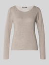 someday. Slim fit shirt met lange mouwen van viscosemix model 'Kirosa' Taupe
