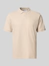 JACK & JONES Koszulka polo z domieszką bawełny, krój regular fit, model 'Austin' Beżowy