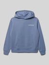 Calvin Klein Jeans Relaxed Fit Hoodie mit Logo-Print Rauchblau