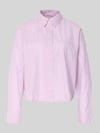 Marc O'Polo Relaxed Fit Hemdbluse aus reiner Baumwolle Pink