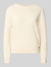 Brax Regular Fit Pullover aus Schurwoll-Kaschmir-Mix Modell 'Lisa' Offwhite