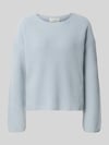 Marc O'Polo Relaxed Fit Pullover aus Schurwoll-Mix Hellblau