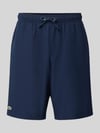 Lacoste Sport Relaxed Fit Shorts mit Logo-Patch Dunkelblau